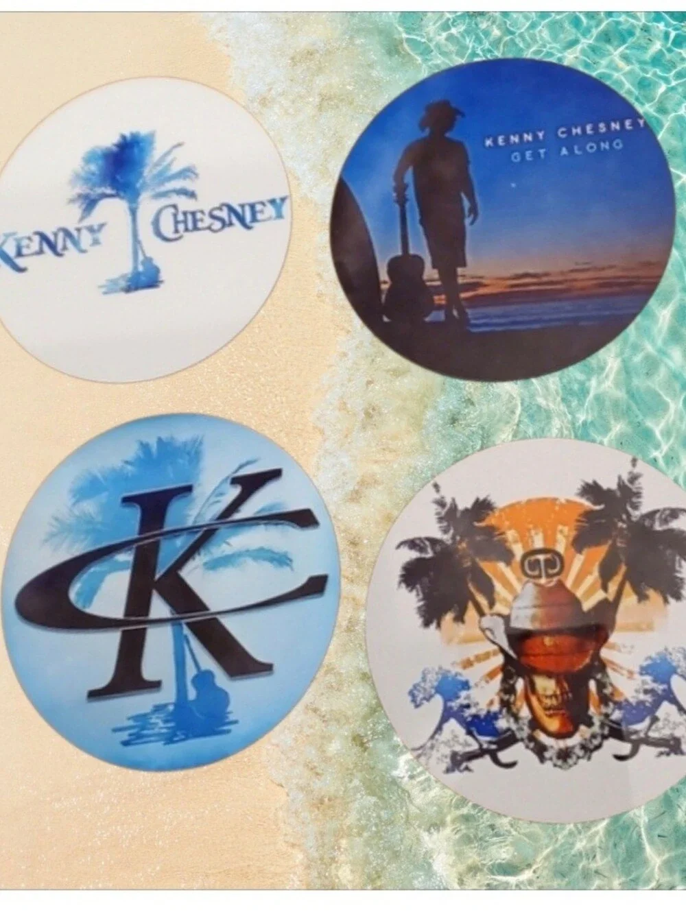 Kenny Chesney Album Cover Coasters